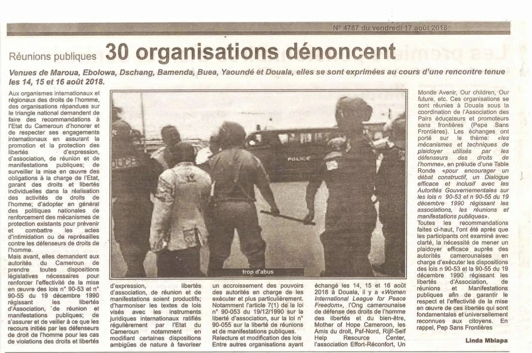 30 organisations dénoncent